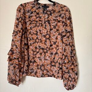 Sanctuary Women’s Harvest Pin Tuck Blouse, Size M